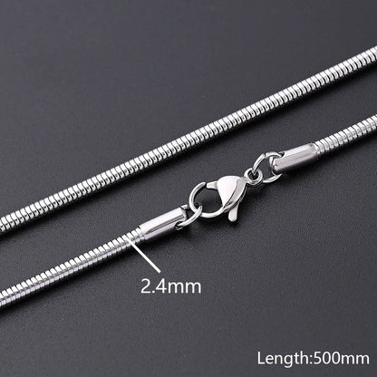 5 Strands/Package 2.4mm 2MM 3.2mm 304 Stainless Steel Polished Jewelry Accessories