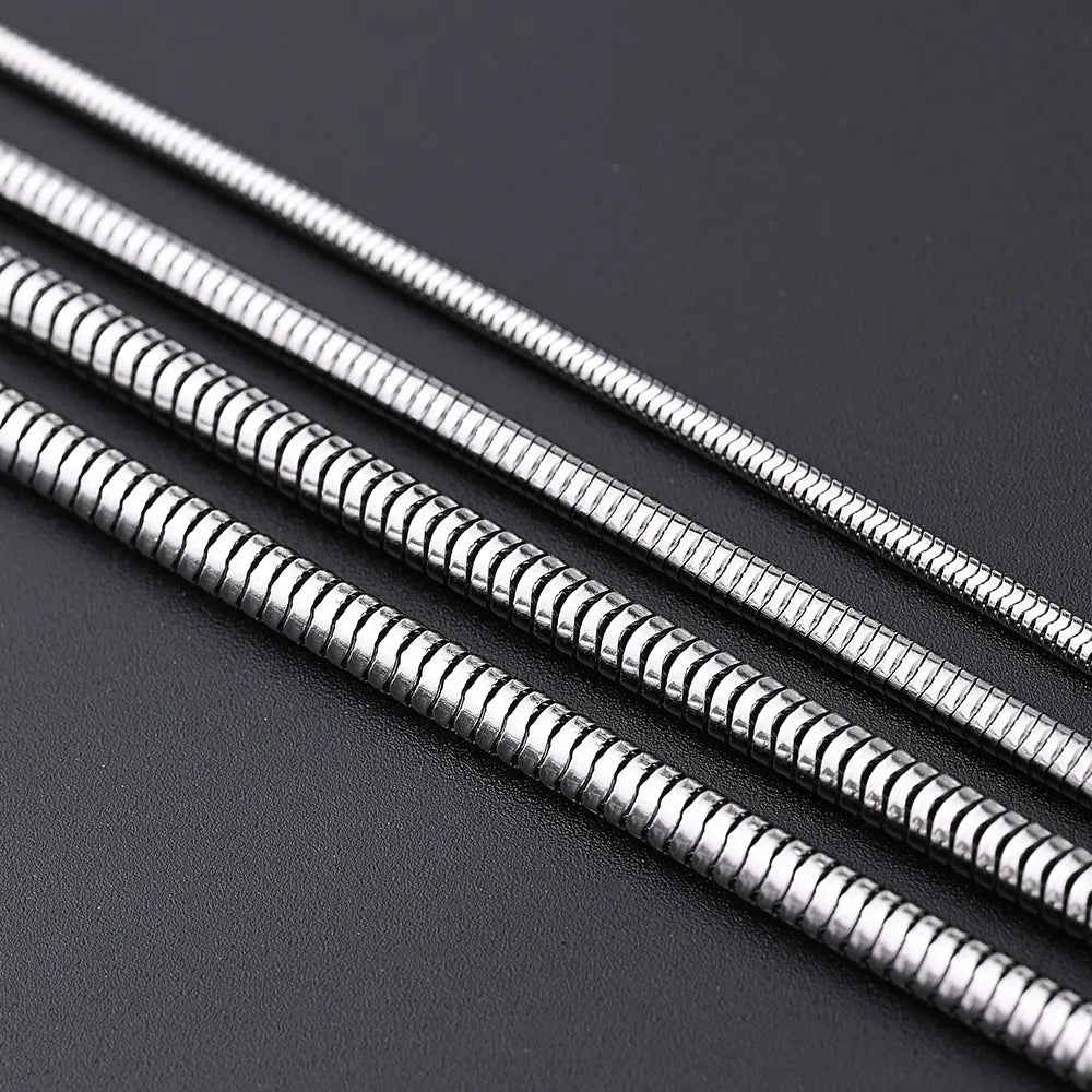 5 Strands/Package 2.4mm 2MM 3.2mm 304 Stainless Steel Polished Jewelry Accessories