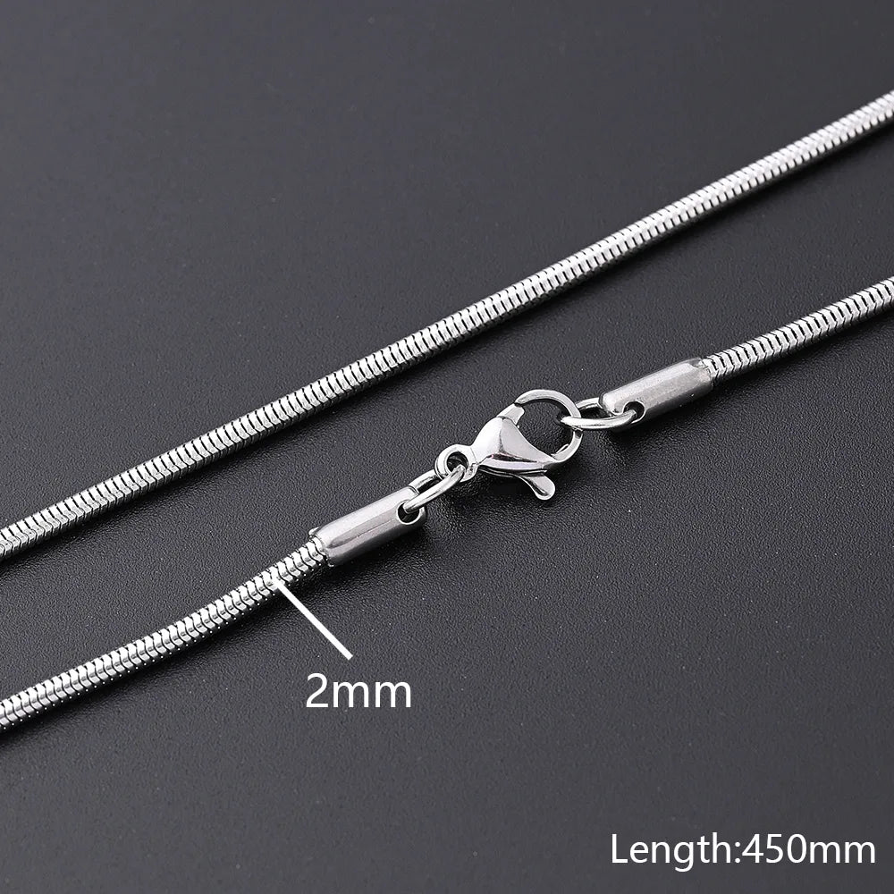 5 Strands/Package 2.4mm 2MM 3.2mm 304 Stainless Steel Polished Jewelry Accessories