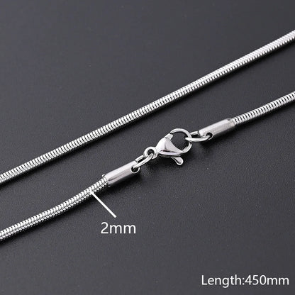 5 Strands/Package 2.4mm 2MM 3.2mm 304 Stainless Steel Polished Jewelry Accessories