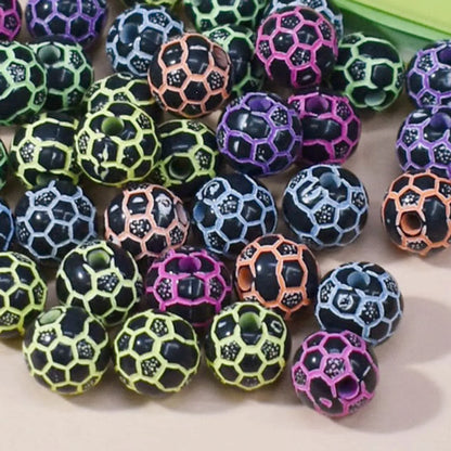 50 Arylic Star Heart Shape Ball Beads