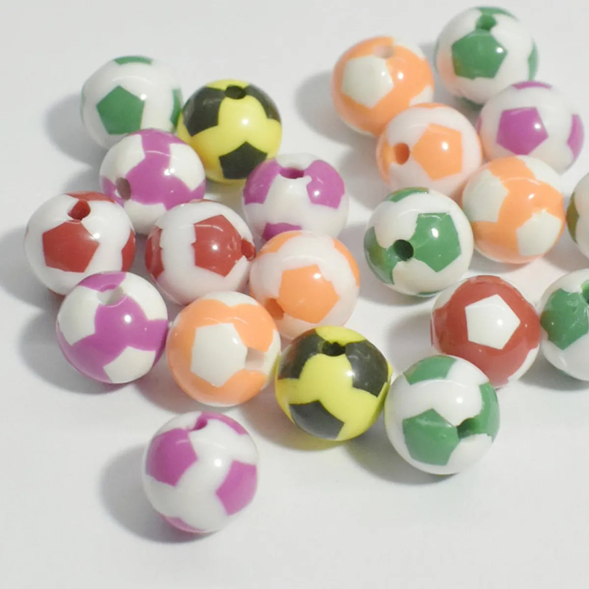 50 Arylic Star Heart Shape Ball Beads