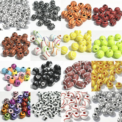 50 Arylic Star Heart Shape Ball Beads