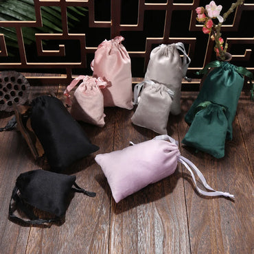 Fashion Solid Color Cloth Jewelry Packaging Bags