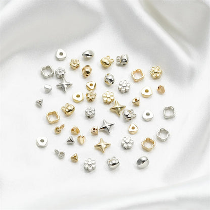 50 PCS/Package CCB Plastic Solid Color Beads