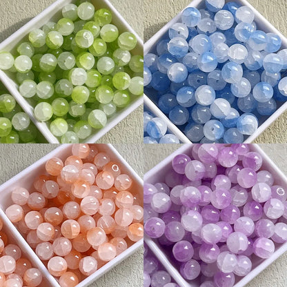 50 PCS/Package Glass Round Beads