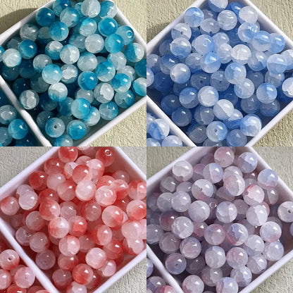 50 PCS/Package Glass Round Beads