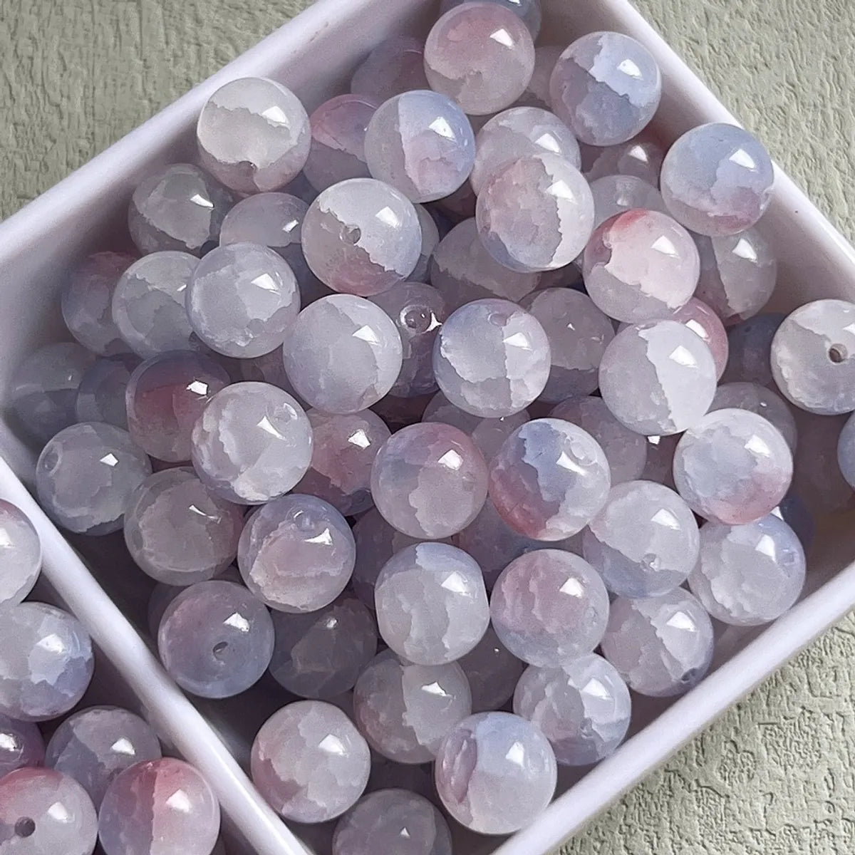 50 PCS/Package Glass Round Beads