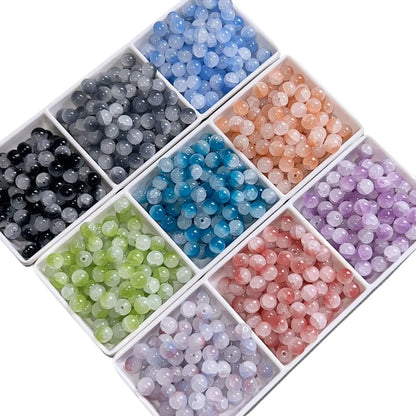 50 PCS/Package Glass Round Beads