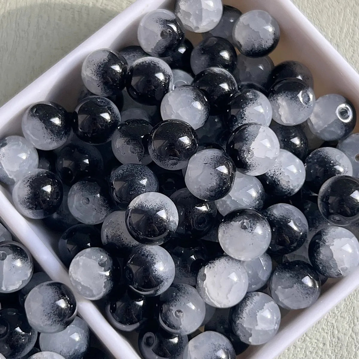 50 PCS/Package Glass Round Beads