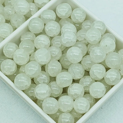 50 PCS/Package Glass Round Beads