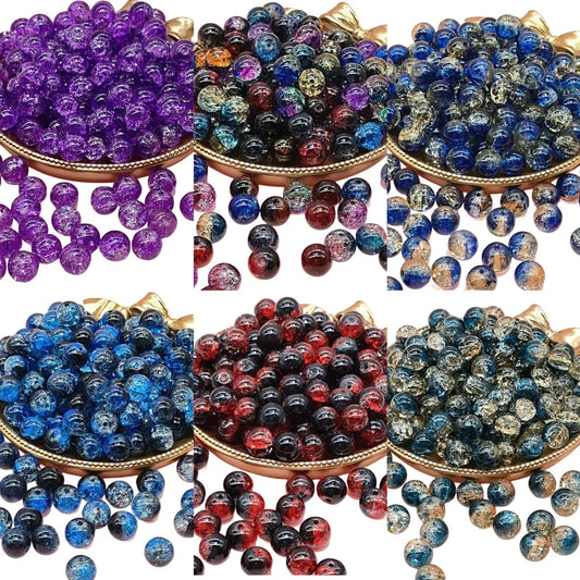 50 PCS/Package Glass Round Beads