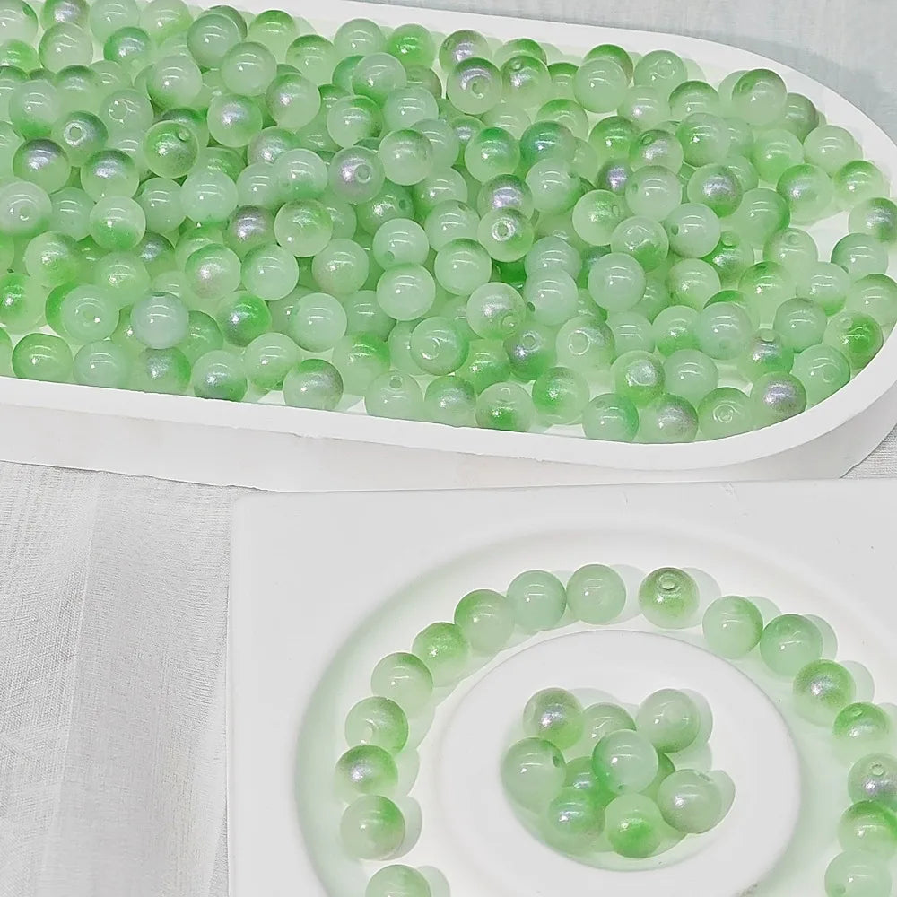 50 PCS/Package Glass Round Beads