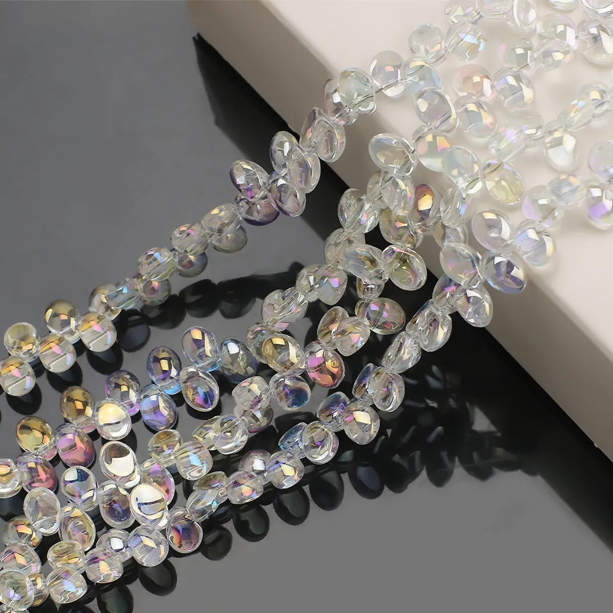 50 PCS/Package 6 * 10mm 6 * 8mm Hole 1~1.9mm Glass Irregular Beads