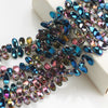 50 PCS/Package 6 * 10mm 6 * 8mm Hole 1~1.9mm Glass Irregular Beads