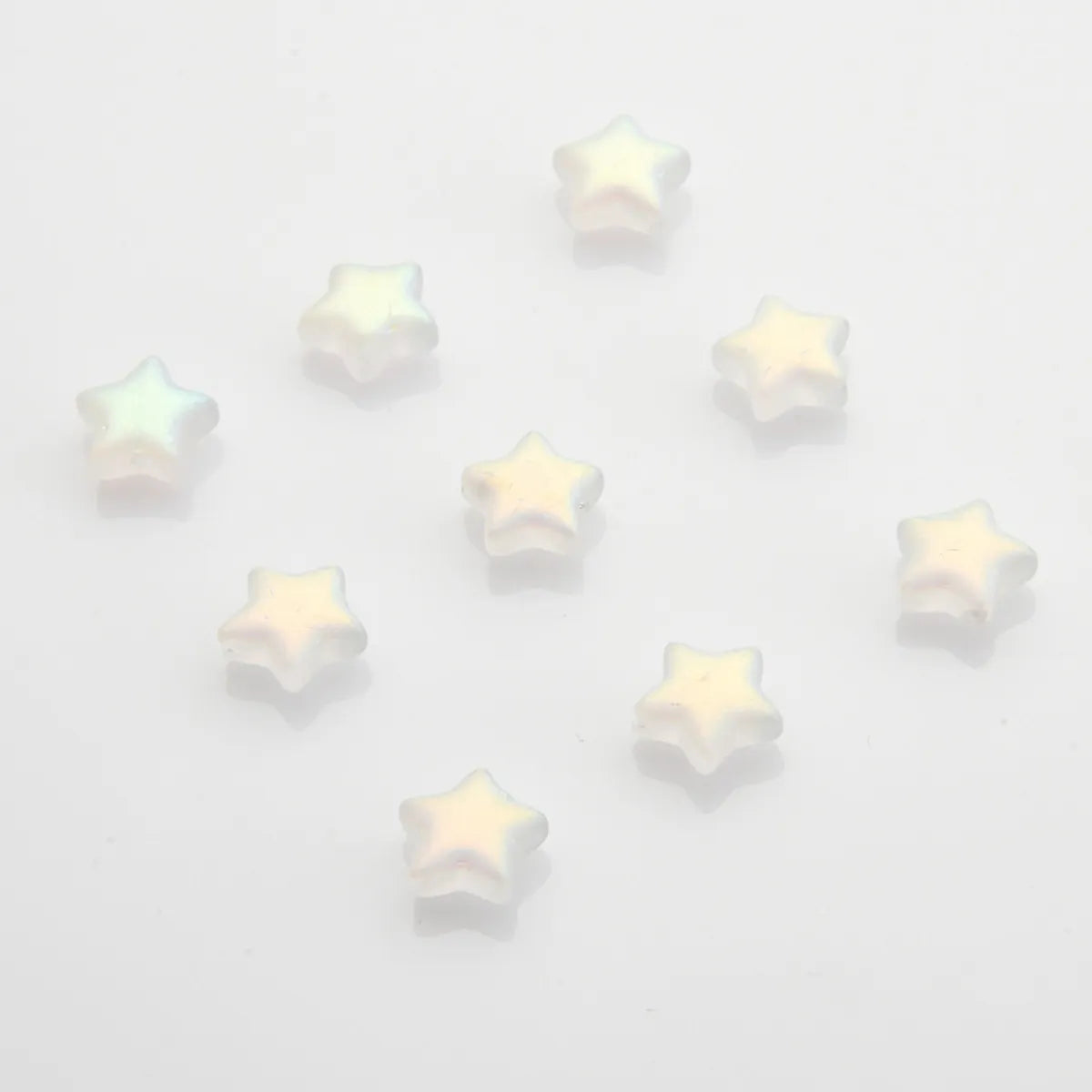 50 PCS/Package 10 * 10mm Hole 1~1.9mm Glass Star Beads