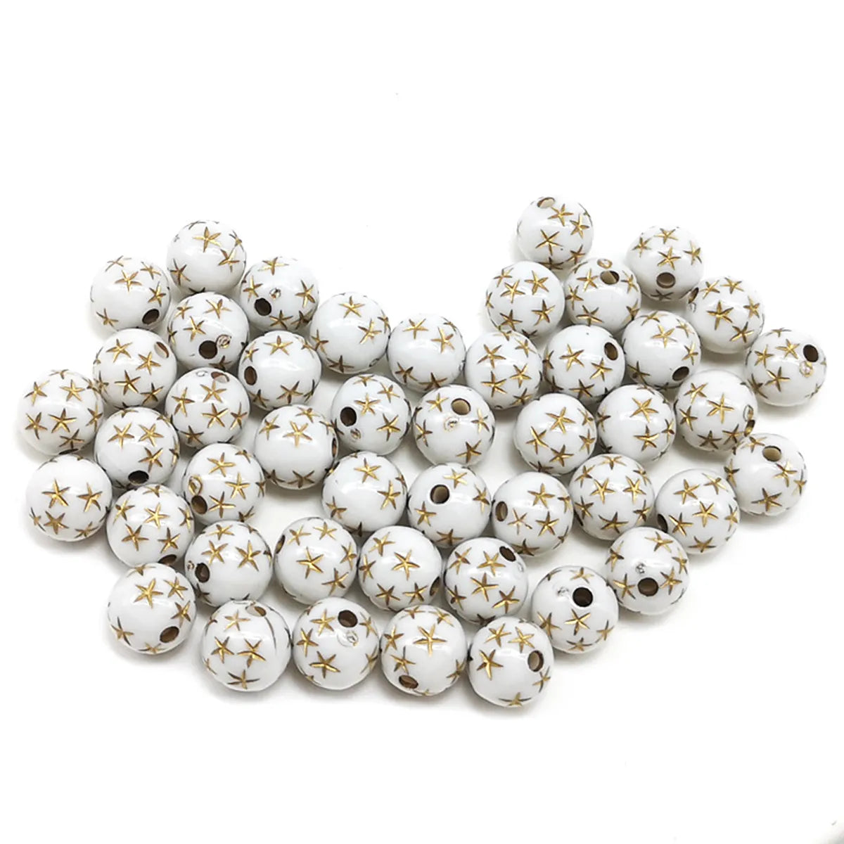 50 Arylic Star Beads