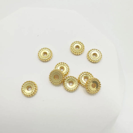 500 Pieces Per Pack 5*1.5mm Alloy Round Beads