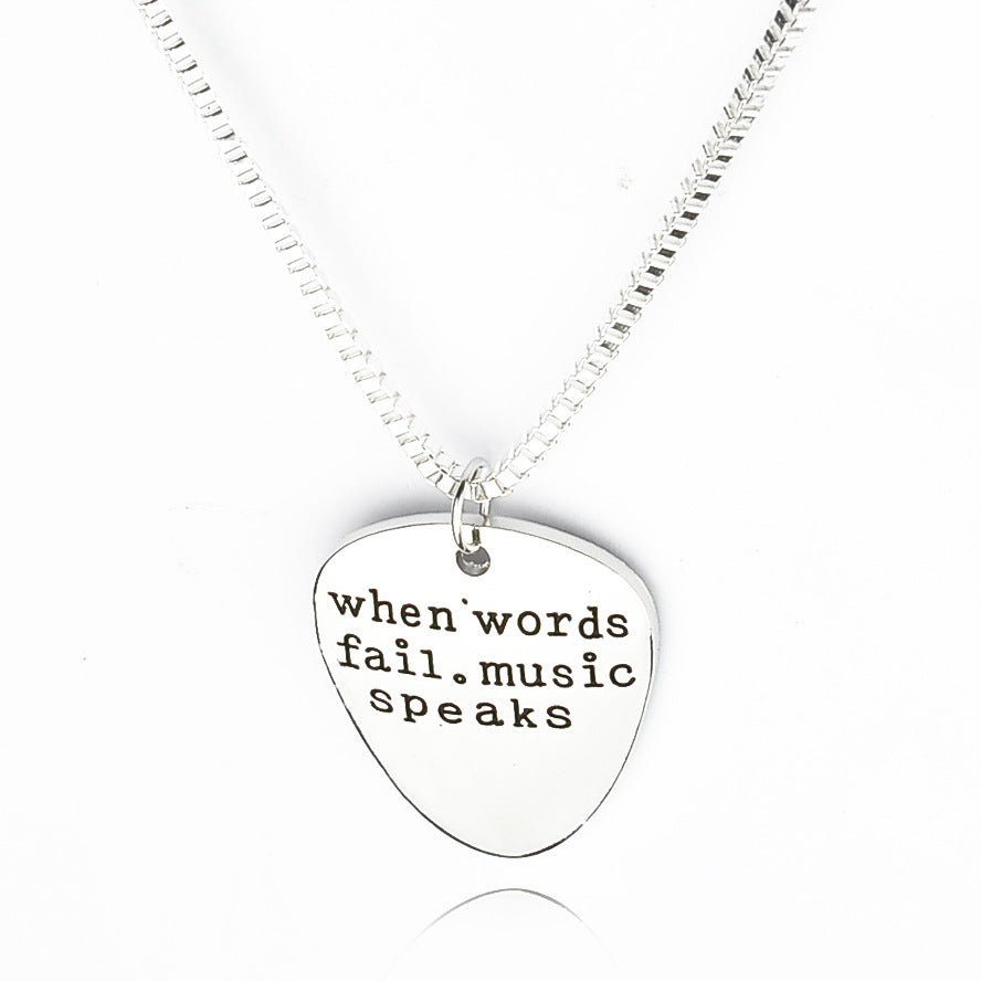 New Fashion Simple English Alphabet Necklace Wholesale