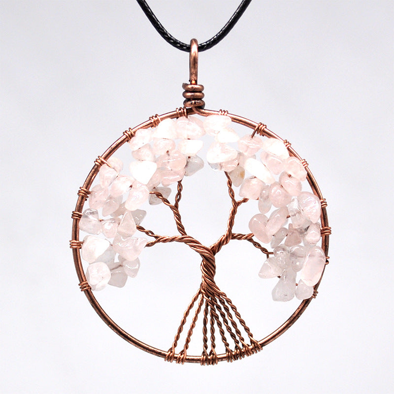 Fashion Water Droplets Copper Plating Natural Stone Pendant Necklace 1 Piece