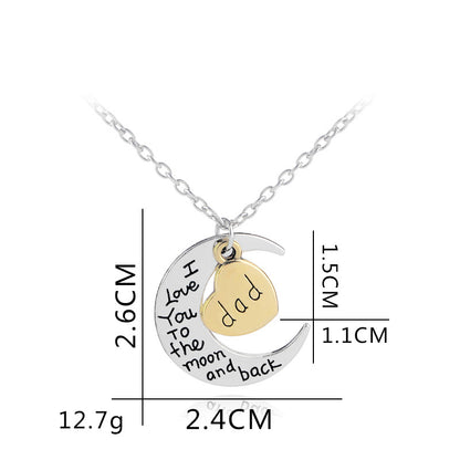 New Fashion Love Moon I Love You Necklace Wholesale