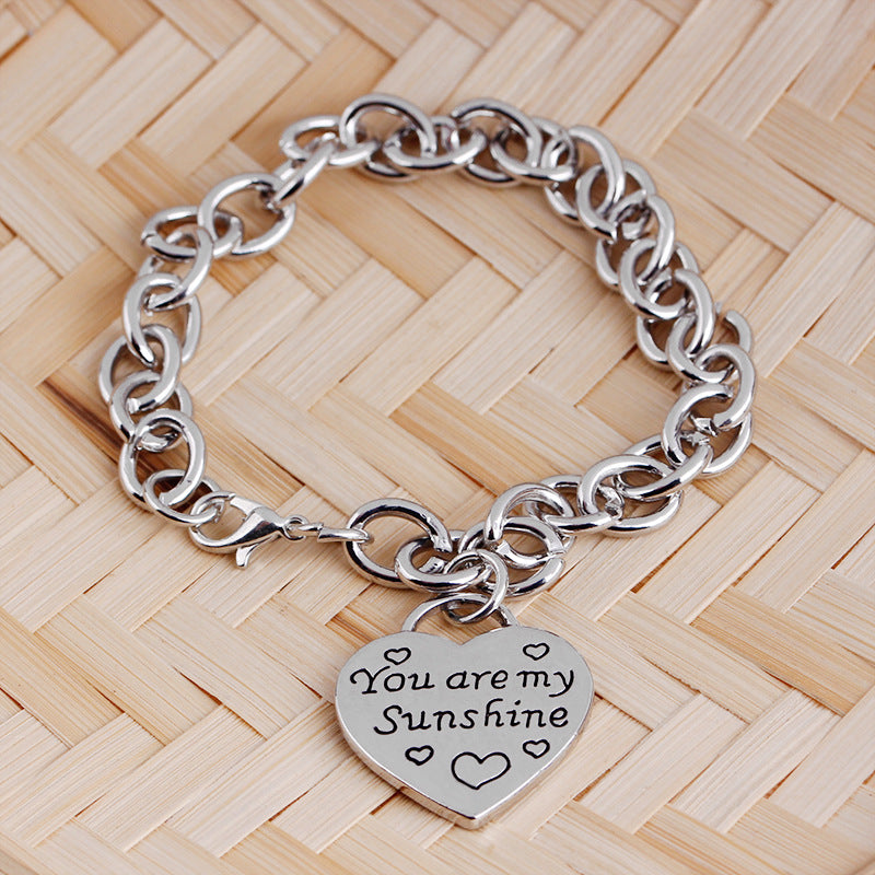 Simple Love Bracelet You Are My Sun Shine English Lettering Bracelet Gooddiy Wholesale