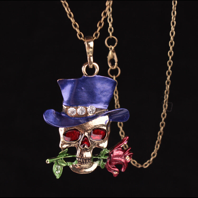 Punk Skull Alloy Women's Men's Pendant Necklace