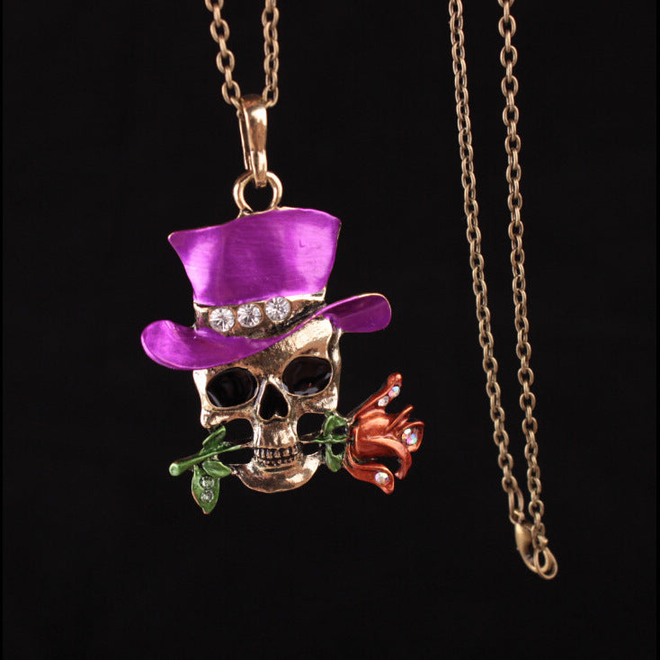 Punk Skull Alloy Women's Men's Pendant Necklace