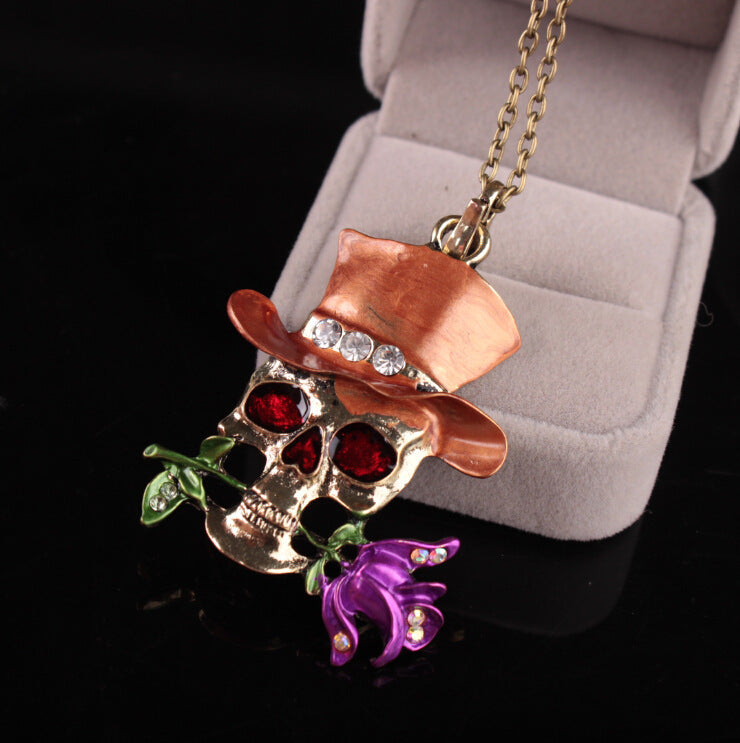 Punk Skull Alloy Women's Men's Pendant Necklace