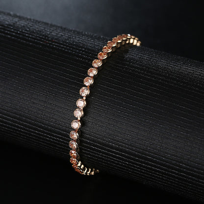Sweet Solid Color Copper Rhinestones Bracelets