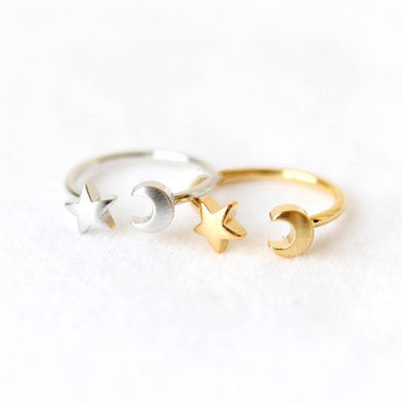 1 Piece Fashion Star Moon Alloy Plating Women's Rings