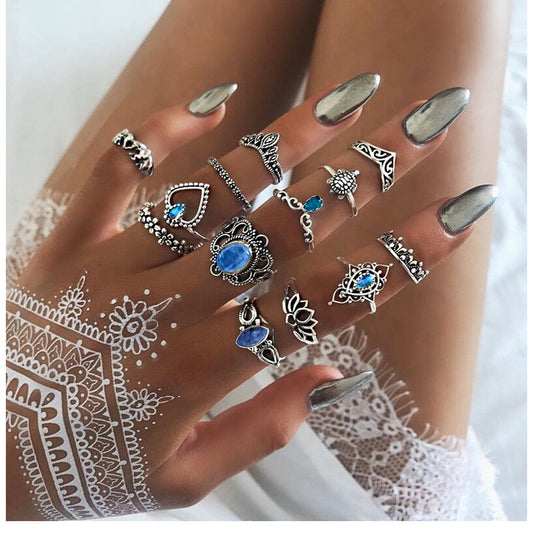 Fashion Geometric Alloy Plating Artificial Gemstones Women's