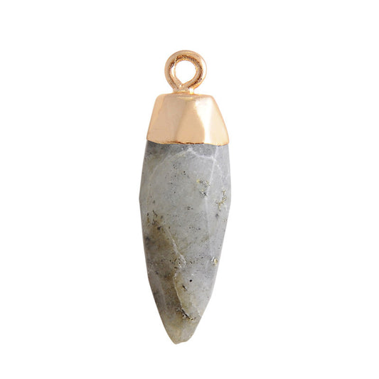 Simple Style Classic Style Water Droplets Natural Stone Plating Pendants