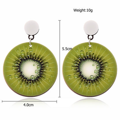 Gooddiy Jewelry Wholesale Simple Fruit Watermelon Strawberry Lemon Cherry Earrings