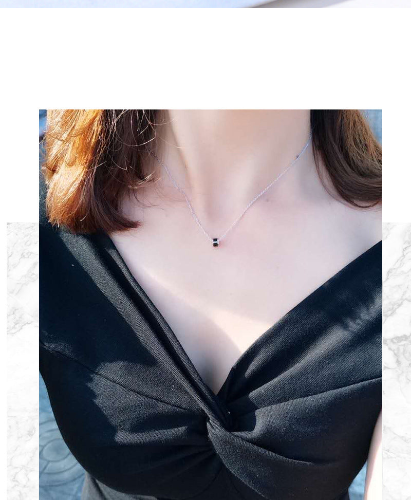 Copper IG Style Simple Style Inlay Geometric Zircon Necklace