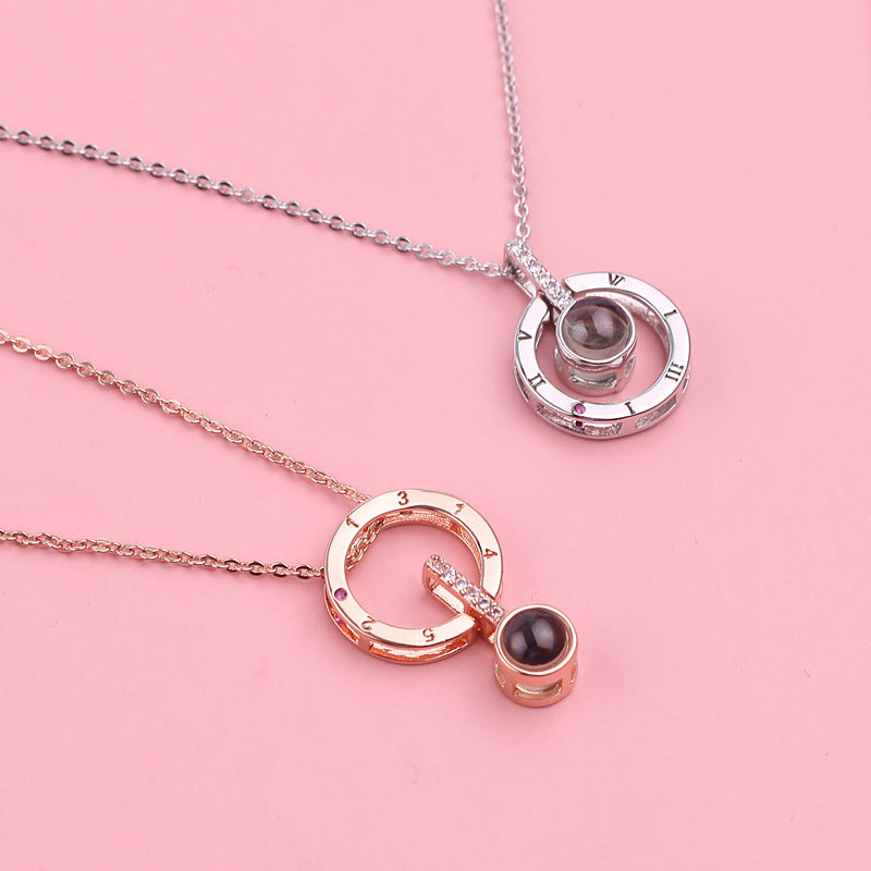 1 Piece Fashion Water Droplets Alloy Plating Zircon Unisex Pendant Necklace