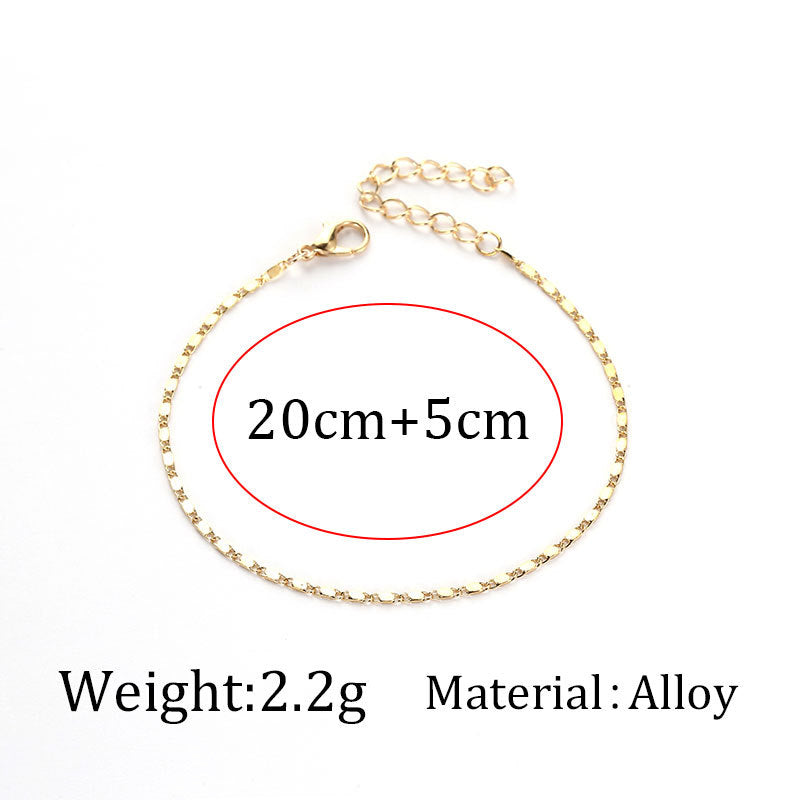 Simple Ultra-fine Beach Anklet Wholesale