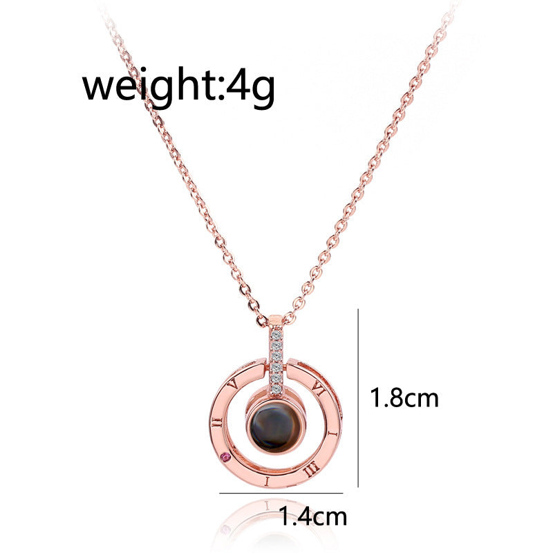 1 Piece Fashion Water Droplets Alloy Plating Zircon Unisex Pendant Necklace