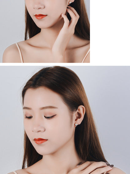 1 Pair Ig Style Cute Whale Plating Hollow Out Copper Ear Studs