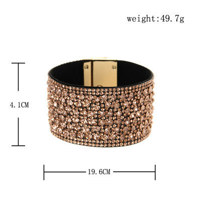 Bohemian Printing Diamond Rhinestones Women's Bracelets