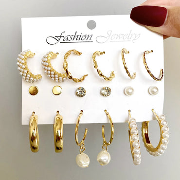 Vintage Style C Shape Earrings