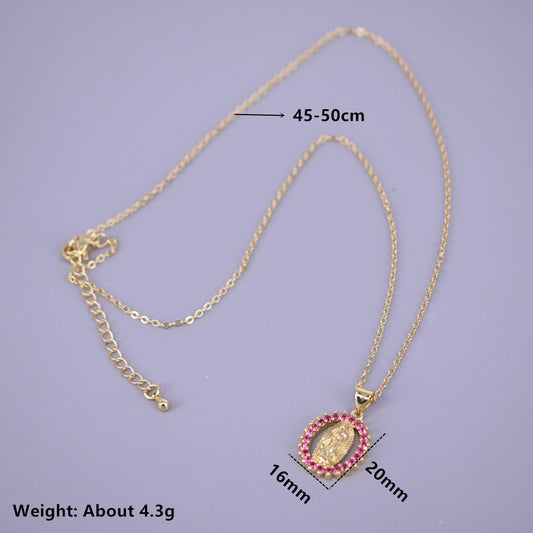 Fashion Geometric Copper Pendant Necklace In Bulk