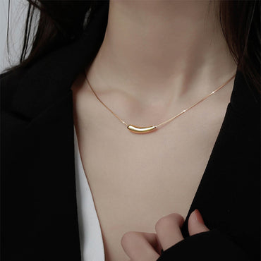 Simple Style Geometric Titanium Steel Plating Necklace