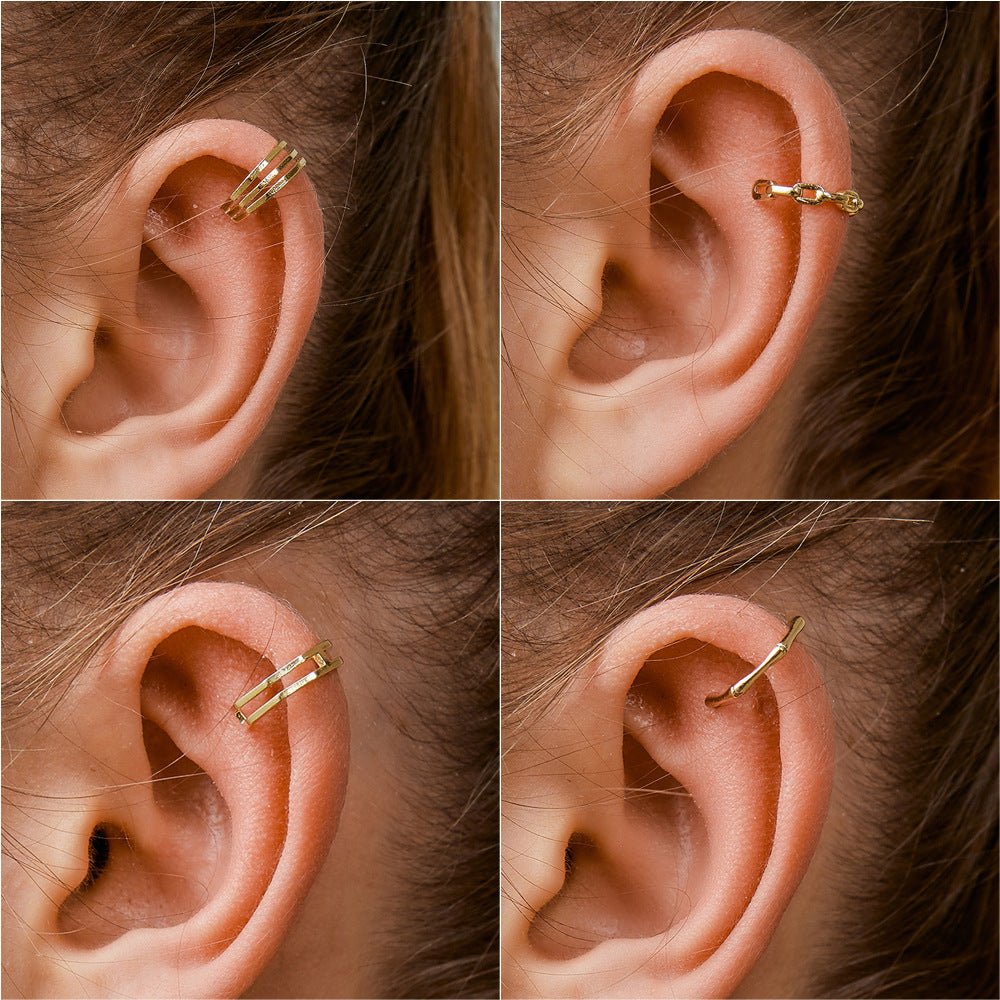 New Metal C-shaped Ear Bone Clip