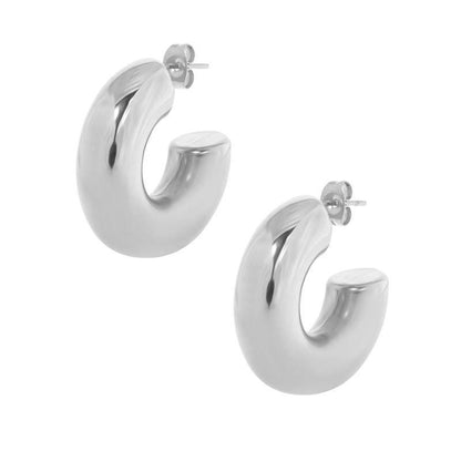 1 Pair Simple Style Geometric Plating Titanium Steel Ear Studs