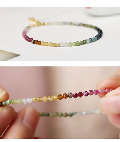 Retro Colorful Agate Women's Bracelets