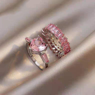 Fashion Geometric Metal Plating Artificial Gemstones Women's Rings 1 Piece