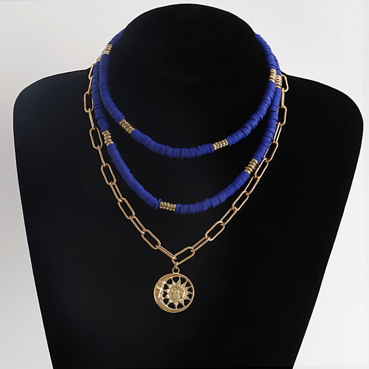Elegant Lady Geometric Alloy Wholesale Layered Necklaces