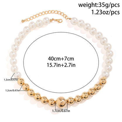 Simple Style Streetwear Color Block Ccb Plating Women's Bracelets Necklace