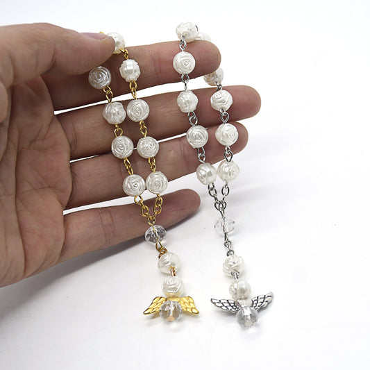 Modern Style Angel Wings Alloy Plastic Inlay Artificial Gemstones Women's Bracelets